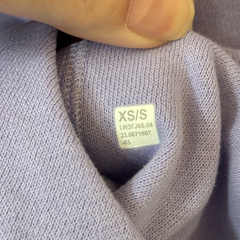 NWT!🍋Lululemon Scuba Oversized Funnel Neck Half Zip🍋X-Small/Small. Lilac Smoke - Picture 14 of 15
